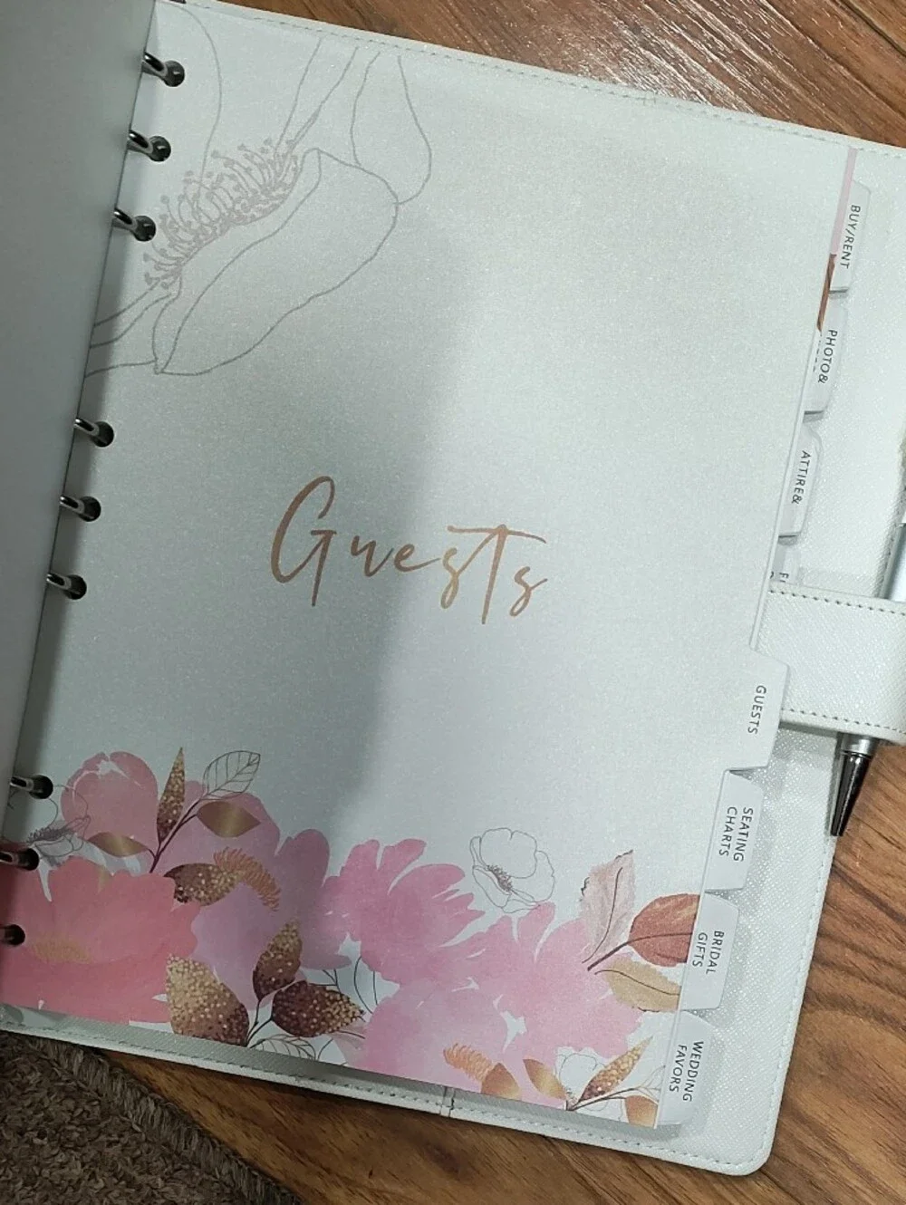 Future Mrs. Wedding Planner Organizer - White with Gold Accents